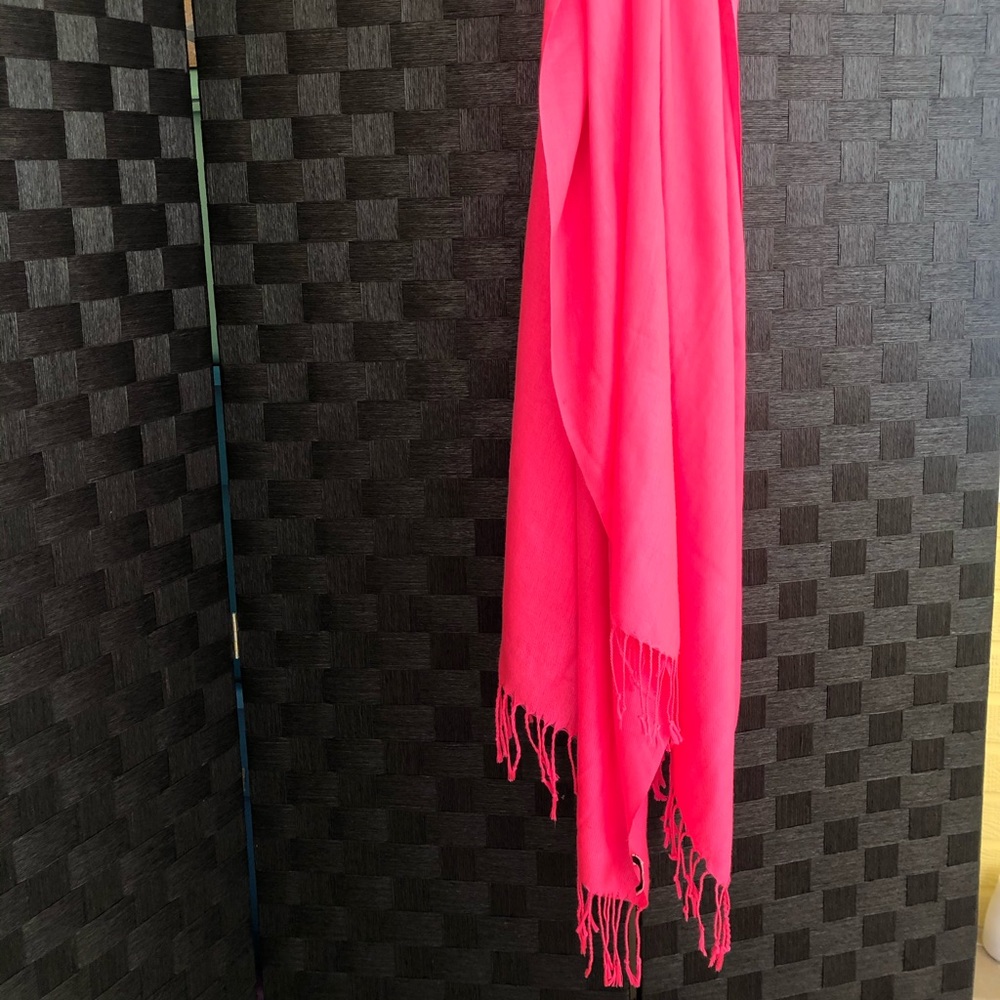 Apt. 9 Hot Pink Fringe Scarf